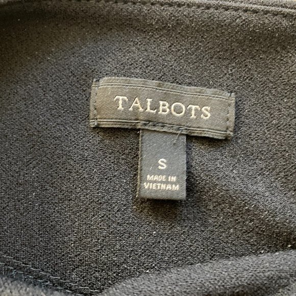 Talbots Black Top with Sleeve detail - Picture 3 of 6